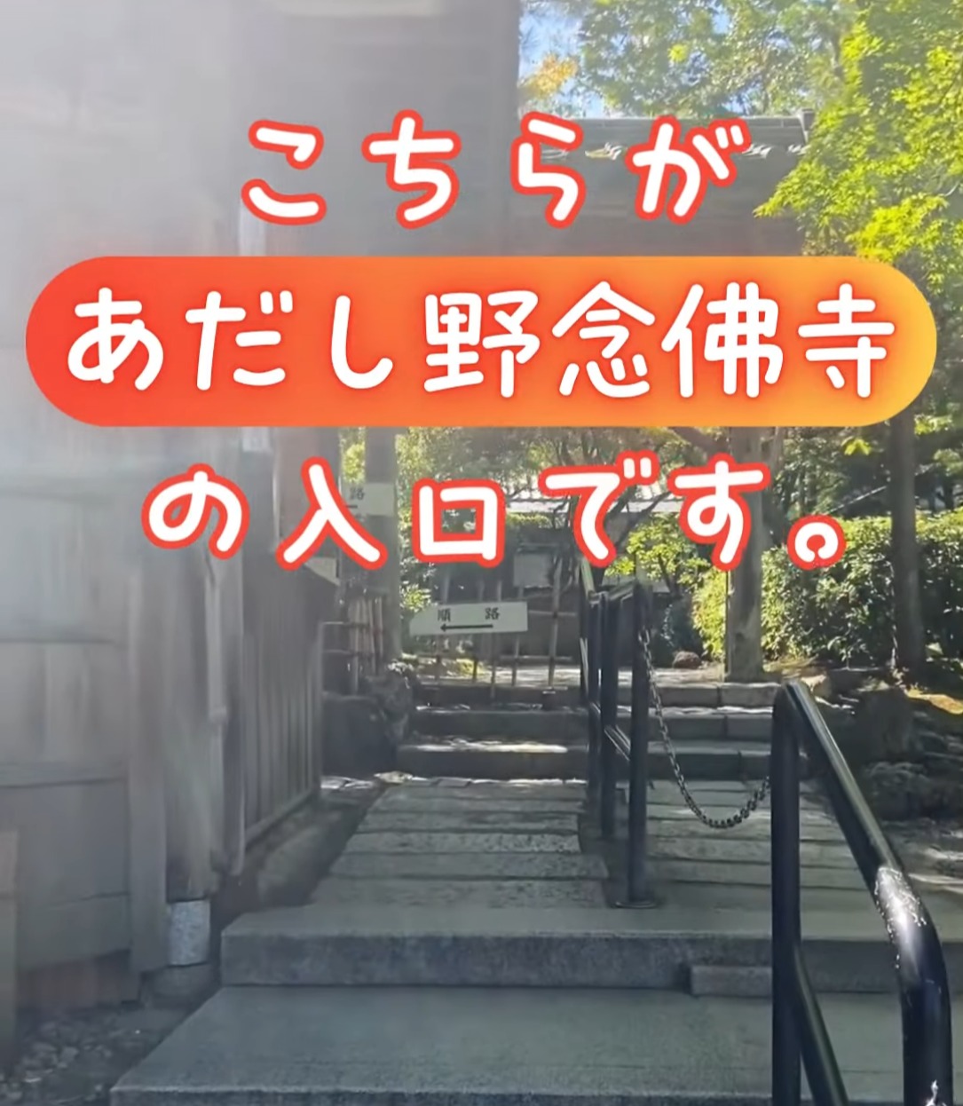 あだし野念佛寺 動画 受付・フロア案内