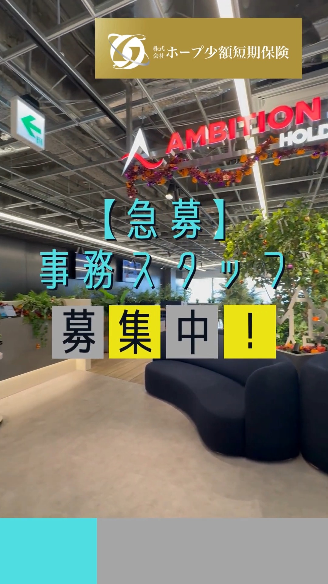 株式会社ホープ少額短期保険 動画 営業事務